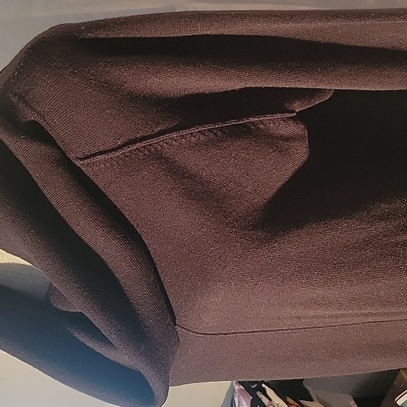 Vince Camuto Black Cowell Neck Sweater Dress, Size: L - Picture 5 of 11